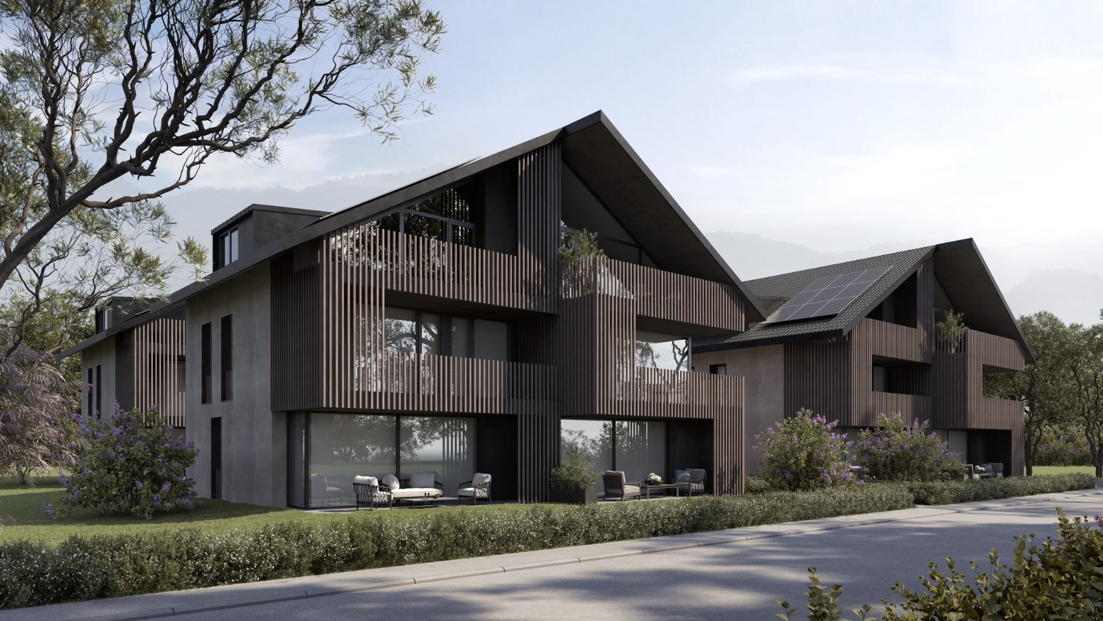 Neubau von 4 Luxus Doppeleinfamilienhäusern – Schlatt TG